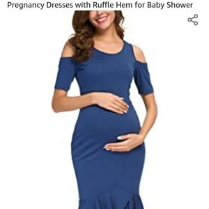NWT Maternity Bodycon Cold Shoulder Dress
